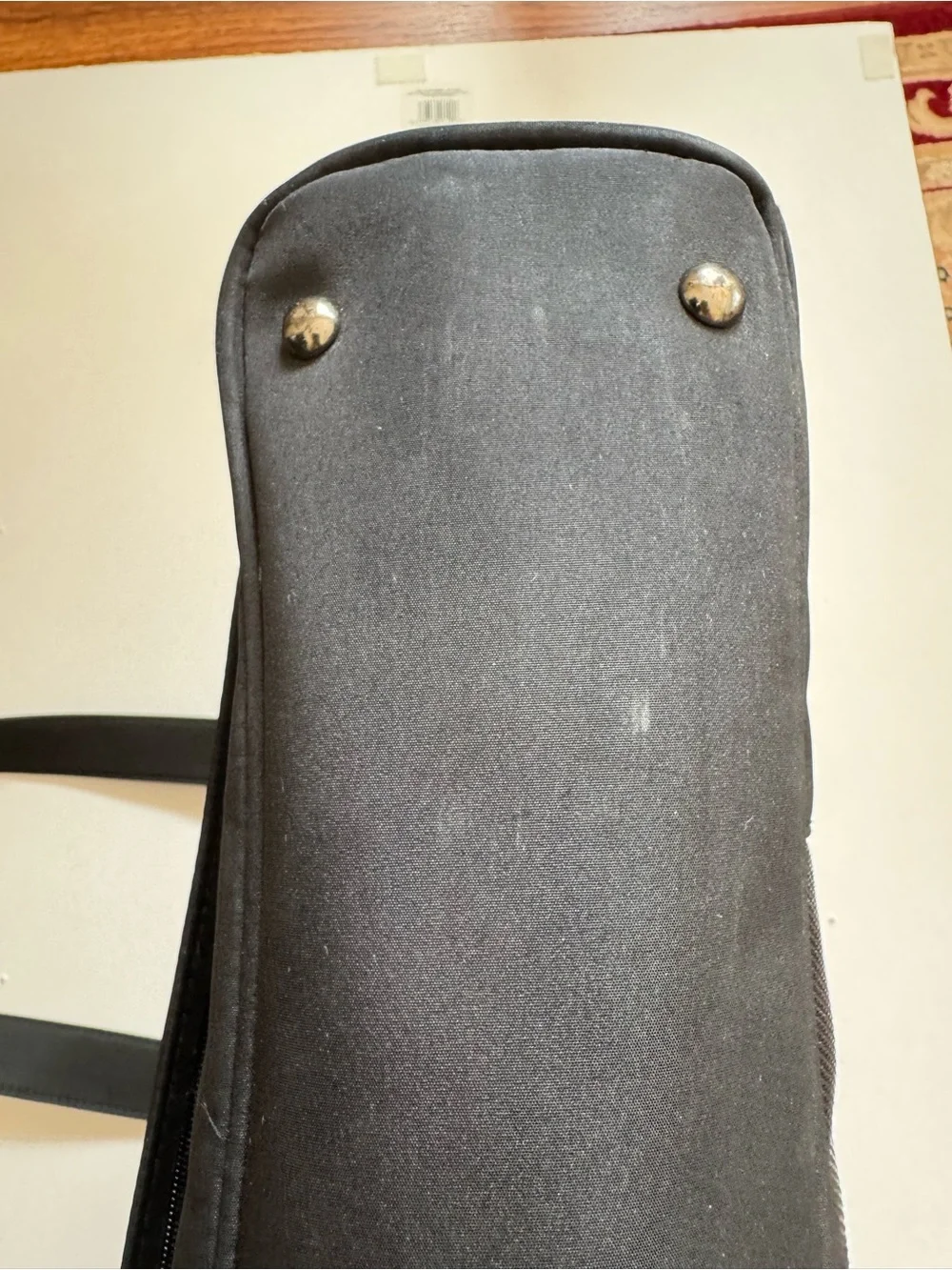 Brookstone Black Nylon Tote Bag